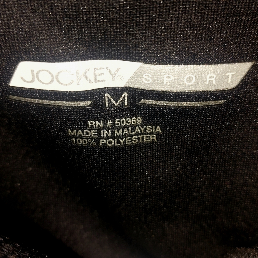 NWT Jockey Black & White Hooded Zipup Jacket - Picture 3 of 5